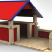 Ahşap Kırmızı Ev SE–384